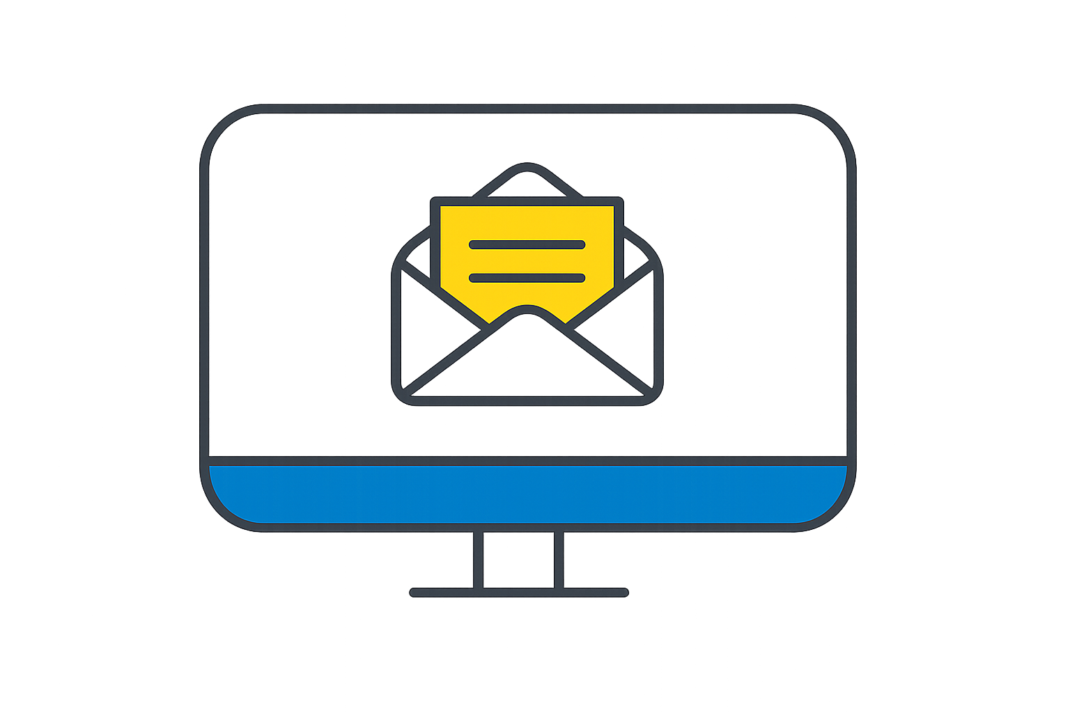 Digital letter on screen display